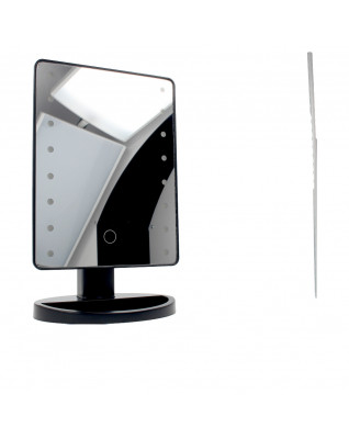 Miroir de MAQUILLAGE LED lumineux noir 525 gr