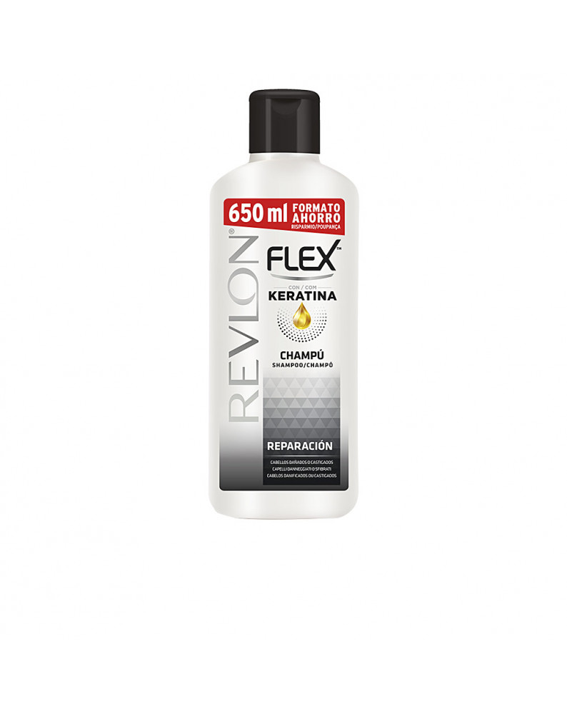 FLEX KERATIN shampooing réparateur cheveux secs 650 ml