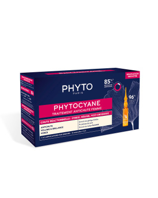 PHYTOCYANE traitement anti-chute réaction femme 12 x 5 ml